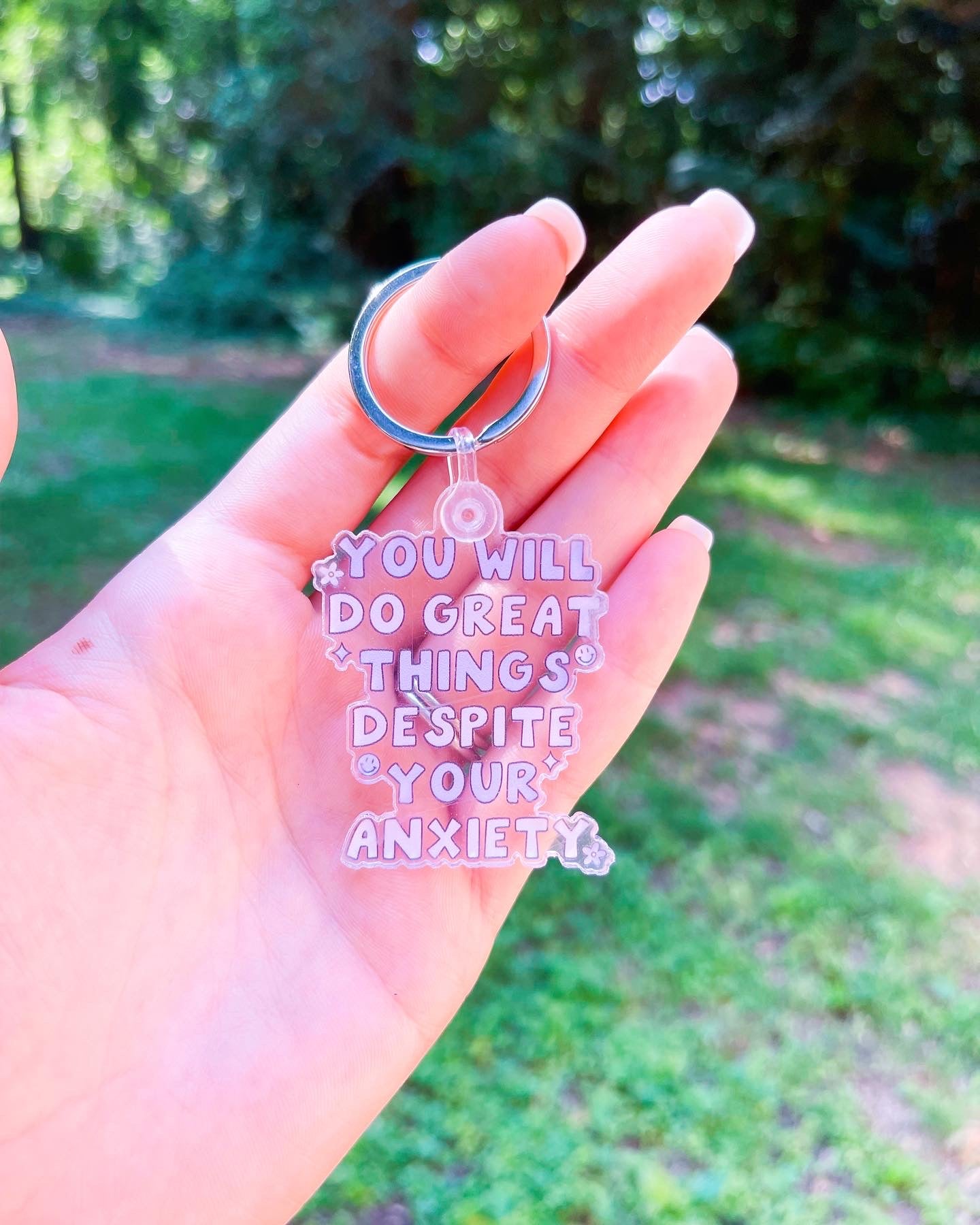 YOU WILL DO GREAT THINGS KEYCHAIN - Honey Todd